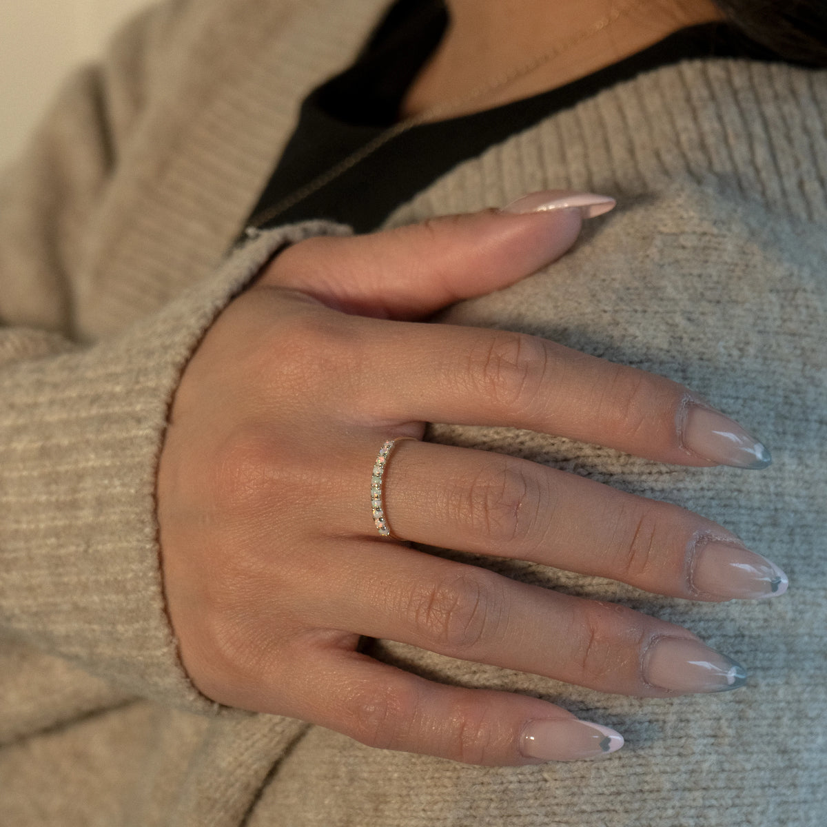 10K YELLOW GOLD OPAL RING