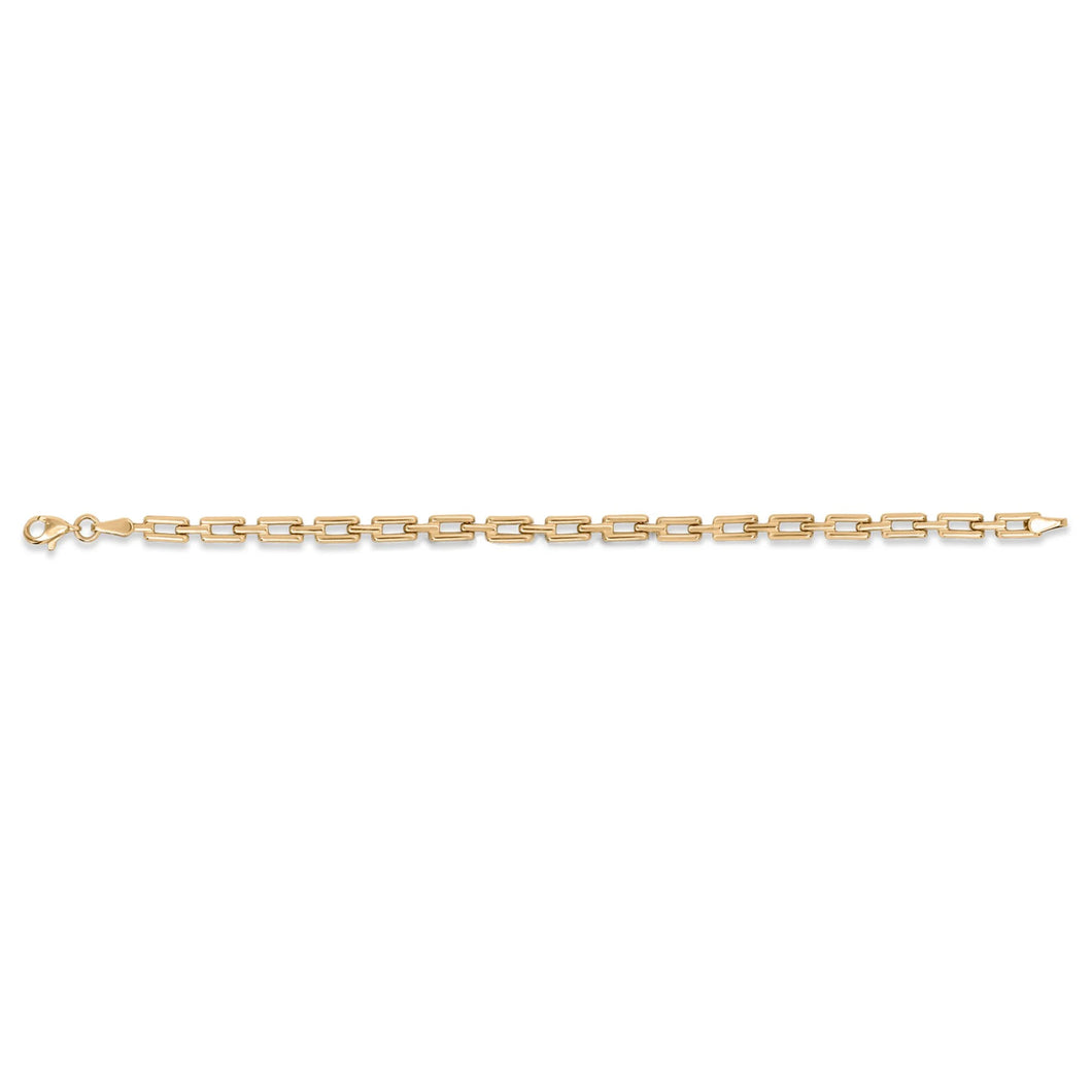 10K YELLOW GOLD CHUNKY ANCHOR LINK BRACELET
