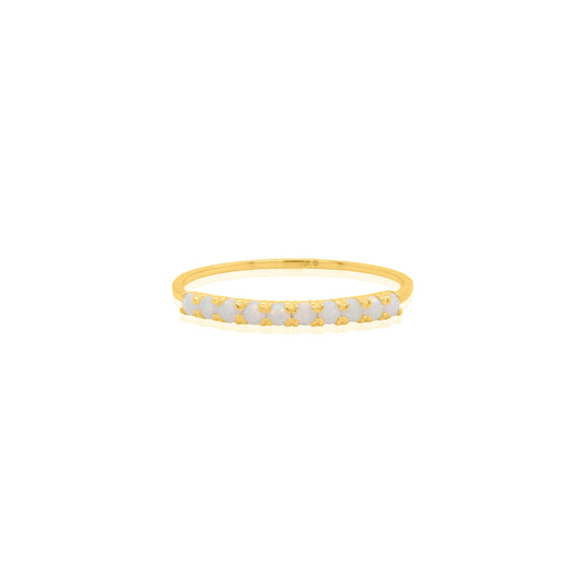 10K YELLOW GOLD OPAL RING