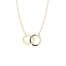 Load image into Gallery viewer, 10K GOLD SMALL INTERLOCKING RING NECKLACES
