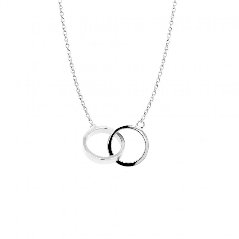 10K GOLD SMALL INTERLOCKING RING NECKLACES