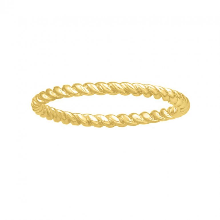 10K PLAIN GOLD ROPE RING – Vosgi Designs