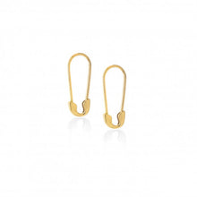 Load image into Gallery viewer, 10K GOLD PLAIN SAFETY PIN EARRINGS
