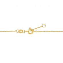Load image into Gallery viewer, 10K YELLOW GOLD SINGAPORE CHAIN ANKLET
