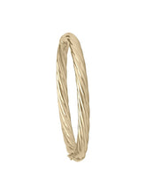 Load image into Gallery viewer, 6MM GOLD TWIST BANGLE BRACELET
