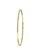 Load image into Gallery viewer, 2MM 10K GOLD DIAMOND CUT SLIP ON BANGLE
