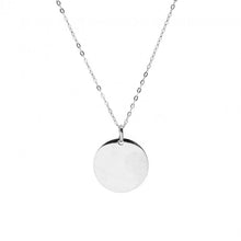 Load image into Gallery viewer, PLAIN 10K GOLD 16MM ROUND CIRCLE DISC NECKLACE
