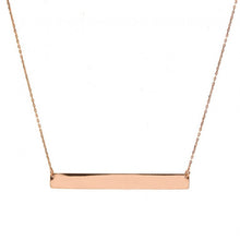 Load image into Gallery viewer, PLAIN 10K GOLD LARGE BAR NECKLACE
